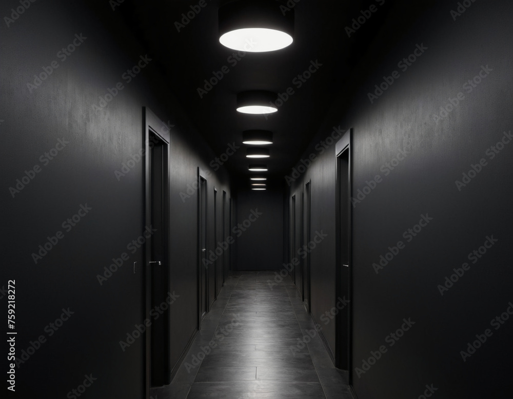 white light in the corridor 