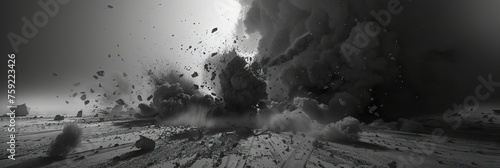 Gray Havoc: Depicting the Chaos and Strife of Human Conflict in Monochrome.