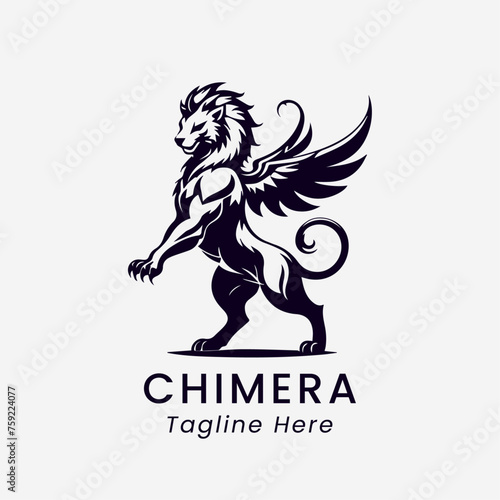 chimera logo design icon template