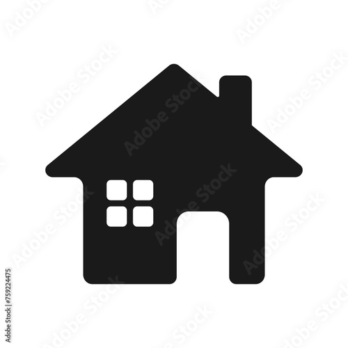 Home icon on a white background. Illustration