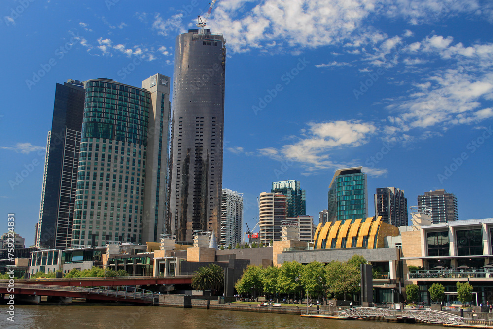 Naklejka premium Skyline de Melbourne