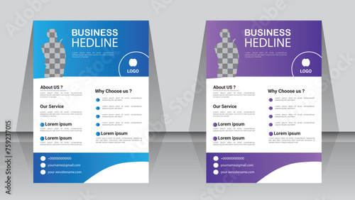 Innovative Business & Corporate Flyer Vector template design for a brochure, abstract business flyer. design of a brochure, cover, yearly report, poster, and flyer... 