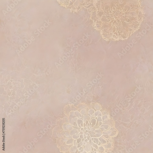 a vintage lace doilies seamless pattern, generative ai