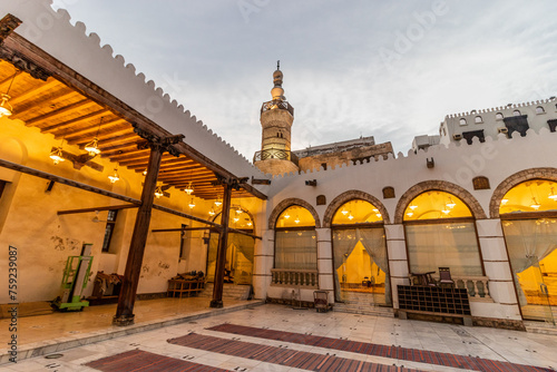 Al Shafi mosque in Al Balad,  historic center of Jeddah, Saudi Arabia photo