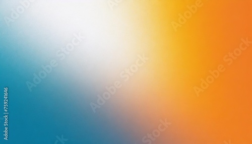 abstract color gradient background grainy orange blue yellow white noise texture backdrop banner poster header cover design photo