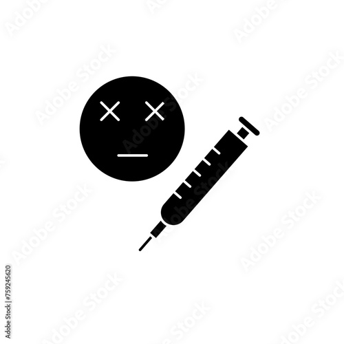 overdose concept line icon. Simple element illustration. overdose concept outline symbol design.