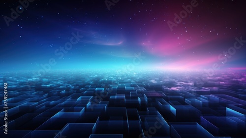 Abstract background that represents the limitless possibilities and horizons of IT technology in the future, pushing the boundaries of innovation © Damian Sobczyk
