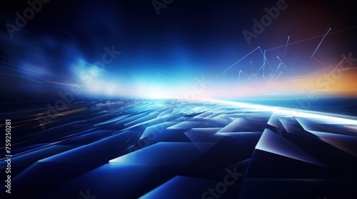 Abstract background that represents the limitless possibilities and horizons of IT technology in the future, pushing the boundaries of innovation photo