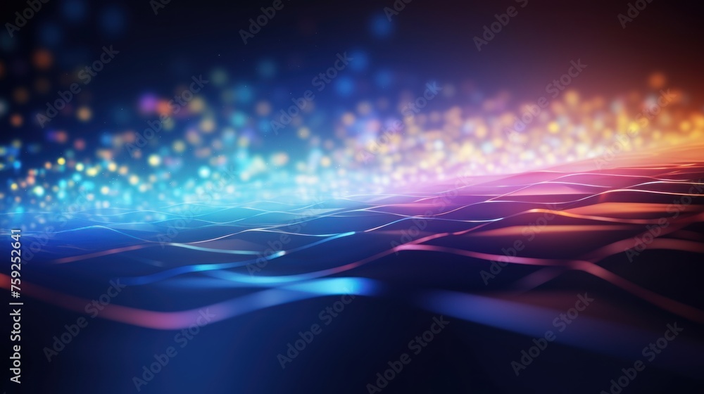 Abstract background that represents the limitless possibilities and horizons of IT technology in the future, pushing the boundaries of innovation
