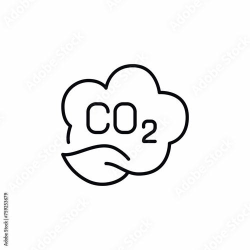 CO2 Air Pollution icon vector