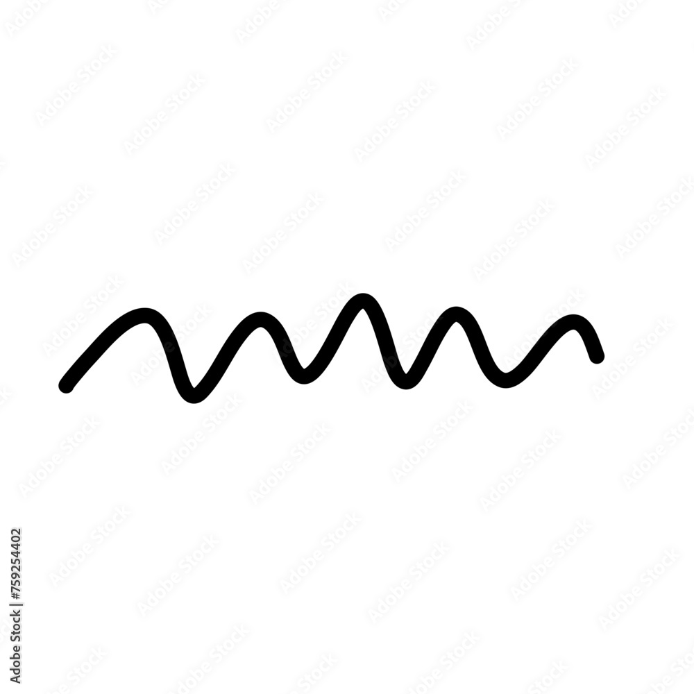 Hand drawn zig zag line Hand drawn zig zag line