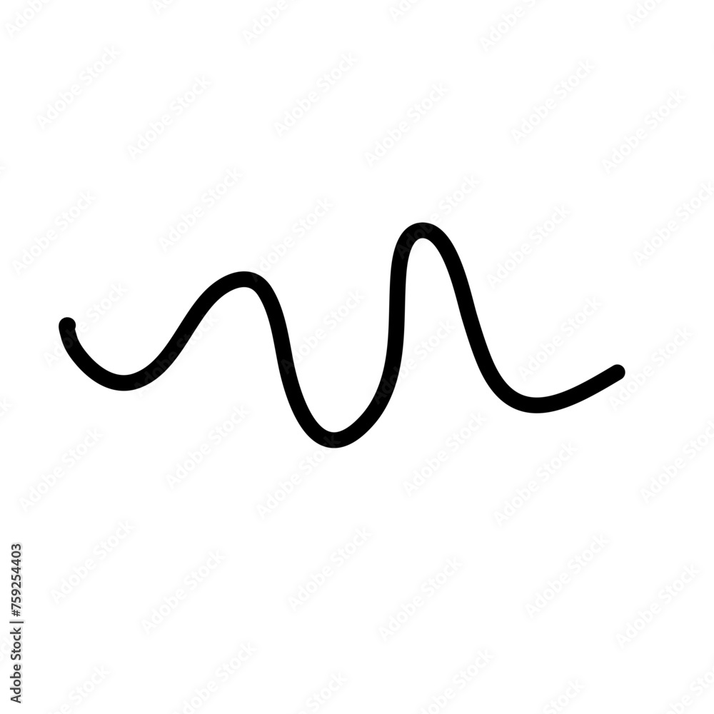 Hand drawn zig zag line Hand drawn zig zag line