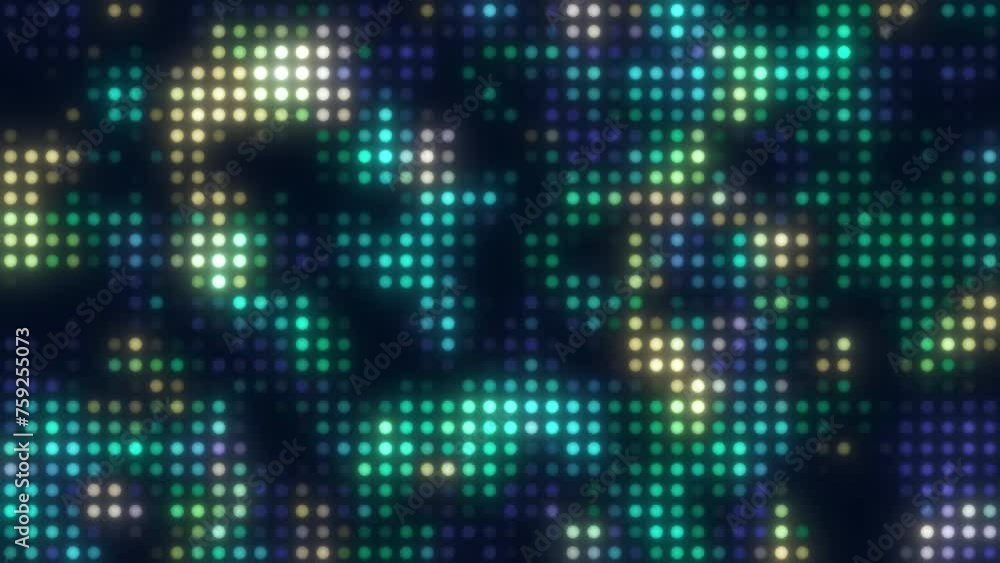 Abstract background of green-yolk dots. Retro style. Shimmering dot patterns. Looped animation. 4К Abstract background of green-yolk dots. Retro style. Shimmering dot patterns. Looped animation. 4К