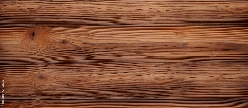 Fototapeta premium Linear tree texture with natural wood pattern for realistic wooden background. Oak and pine surfaces with timber siding in grunge style.
