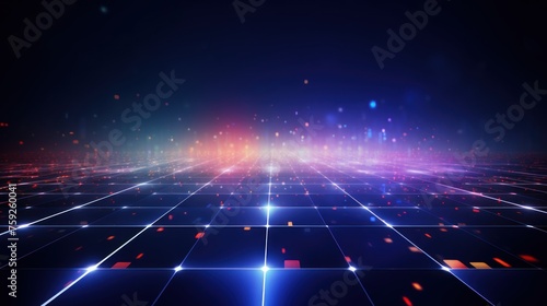 Abstract background that represents the limitless possibilities and horizons of IT technology in the future, pushing the boundaries of innovation photo