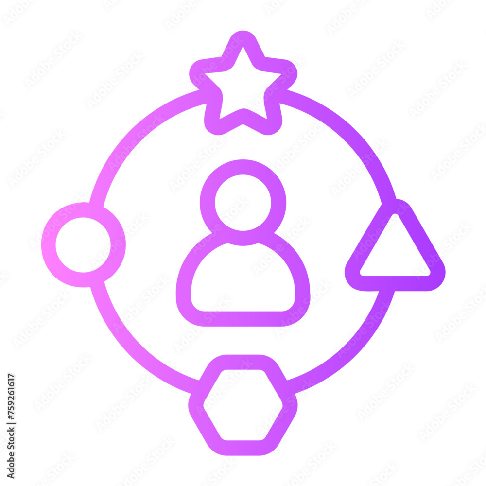 user experience gradient icon user experience gradient icon