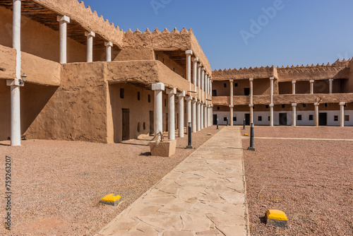 Colonnades of Qishlah Palace in Ha'il, Saudi Arabia