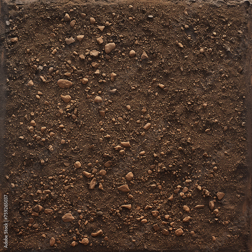 dark brown soil texture for visualization, generative AI