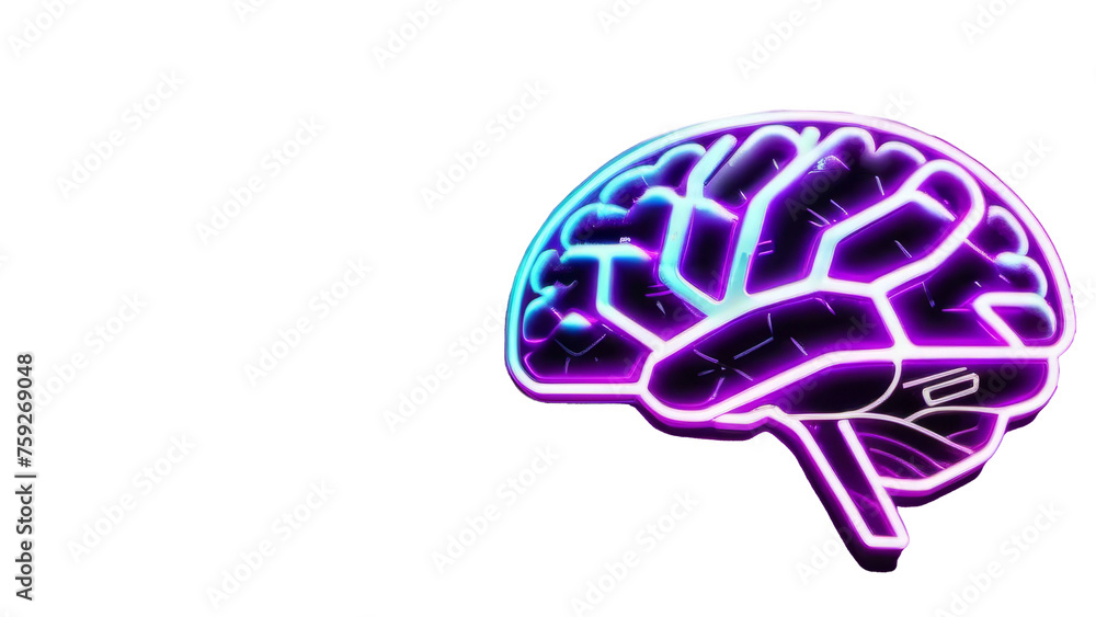 Fototapeta premium brain icon png ai generated