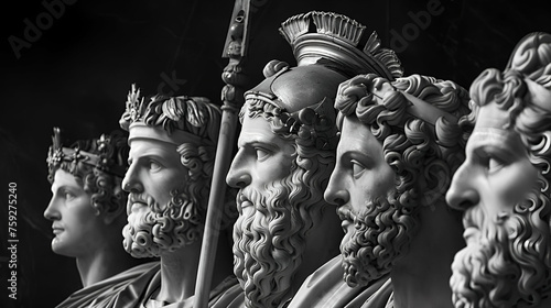 statues of gods in greek