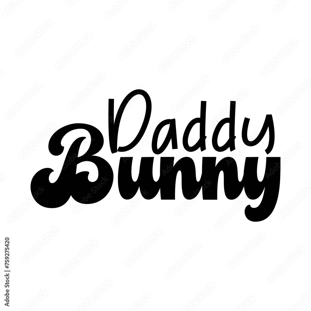 Obraz premium Daddy Bunny SVG Design