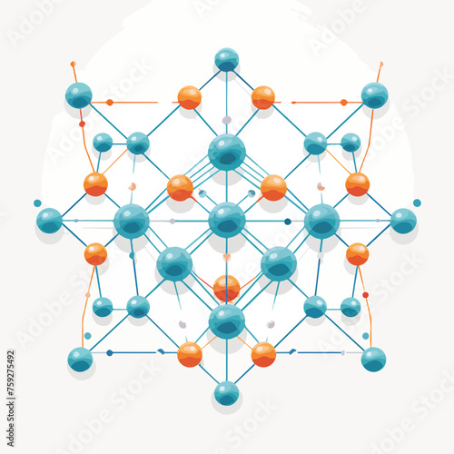 molecular structure of the against the background f