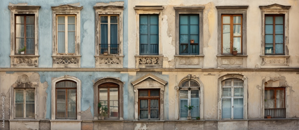 Windows with the charm of antiquity.