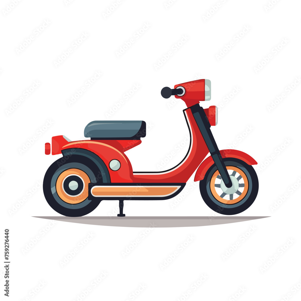 motorcycle rudder icon flat vector illustration 