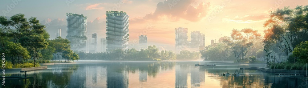 A modern sleek initiative for carbon-neutral cities