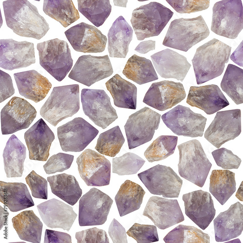 Amethyst Points Repeat Pattern