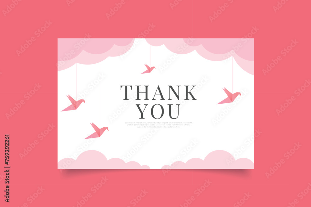 thank you card template design thank you card template design