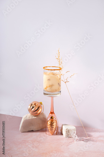 White cinnamon cocktail photo