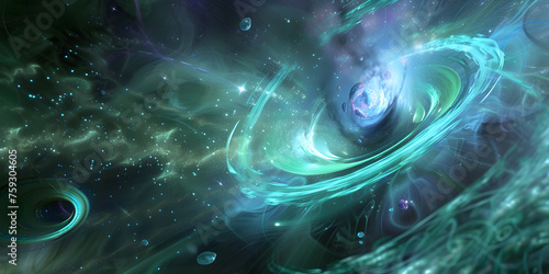 Abstract Space Background , Fractal Space Abstracts ,Abstract Fractal Space Landscapes ,Fractal Space Dreamscape 