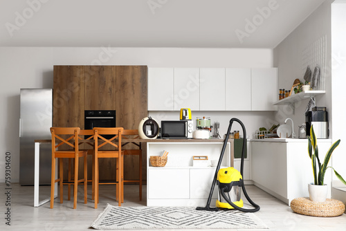 Contemporary kitchen interi...