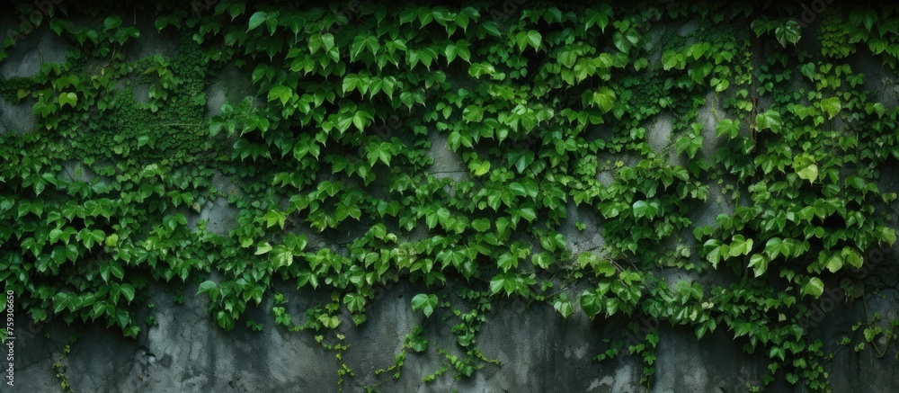 Texture of a verdant wall Texture of a verdant wall