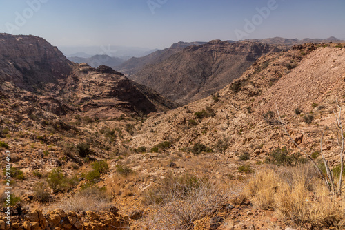 Rocky landscape near Dhahran al Janub, Saudi Arabia