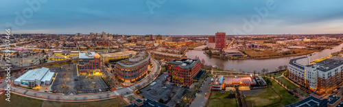 Aerial view of downtown Wilmington Delaware