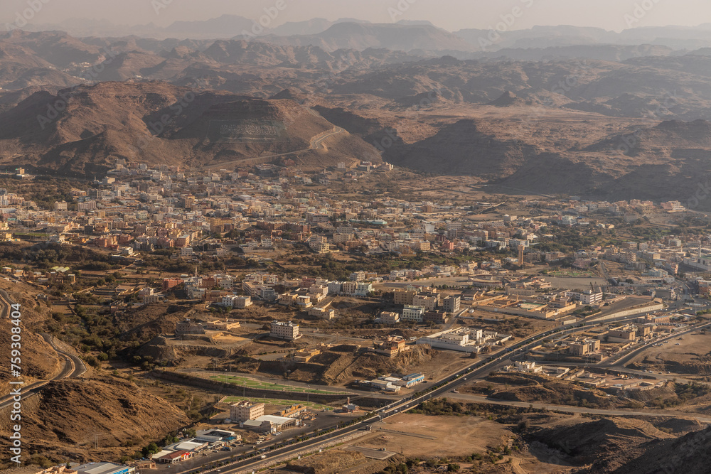 Aerial view of Dhahran al Janub, Saudi Arabia