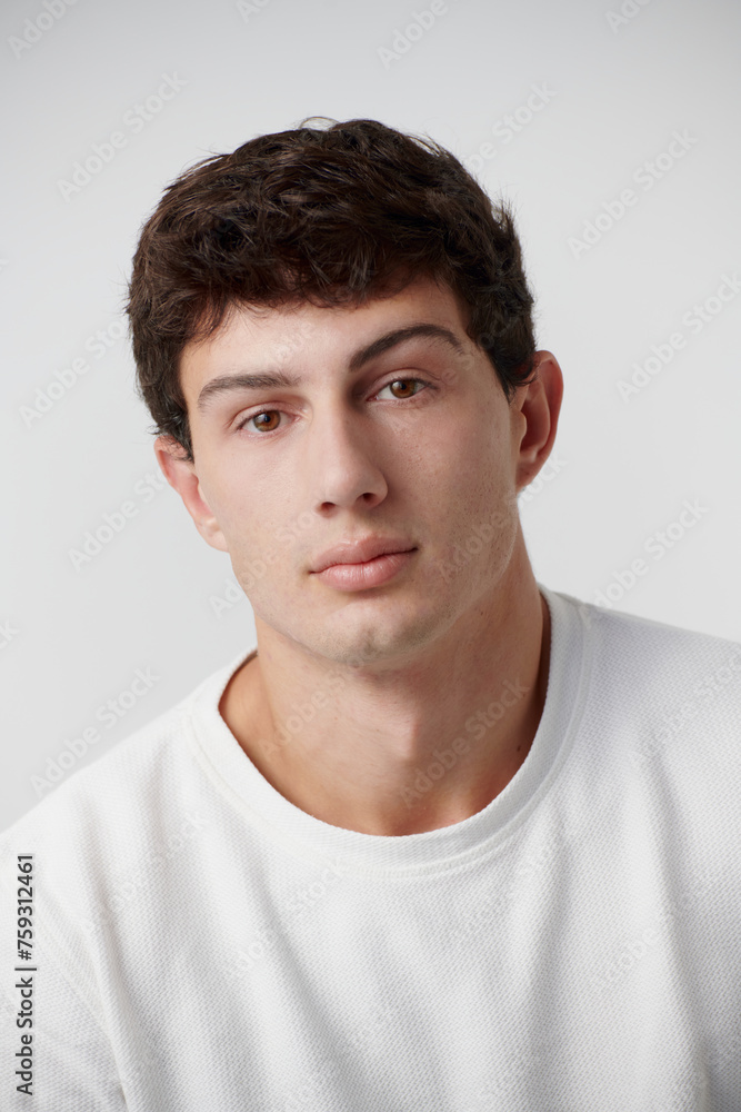 Studio Portrait Of Young Man Studio Portrait Of Young Man