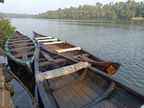 Exploring the majestic backwaters of Kerala India on a man powered boat.