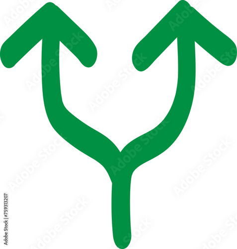 손으로 그린 화살표 아이콘 픽토그램