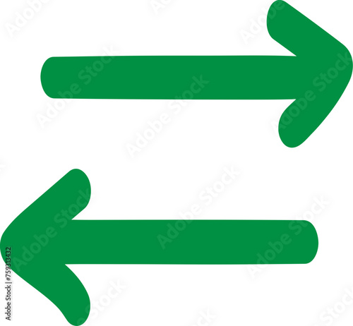 손으로 그린 화살표 아이콘 픽토그램