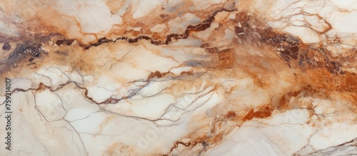 Marble texture background with brown curly veins for interior home decoration ceramic tile surface.