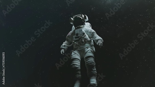 astronaut floating in space generative ai