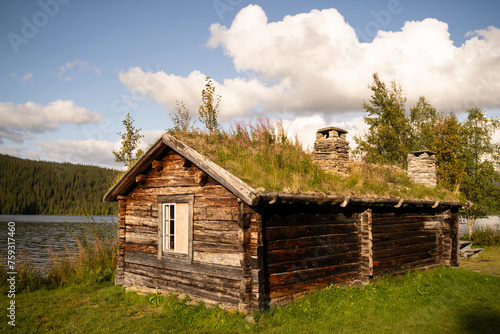 Sami village in Lappland photo