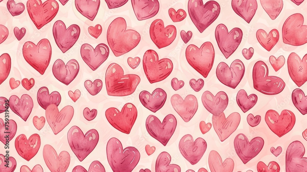 illustration of hearts generative ai illustration of hearts generative ai