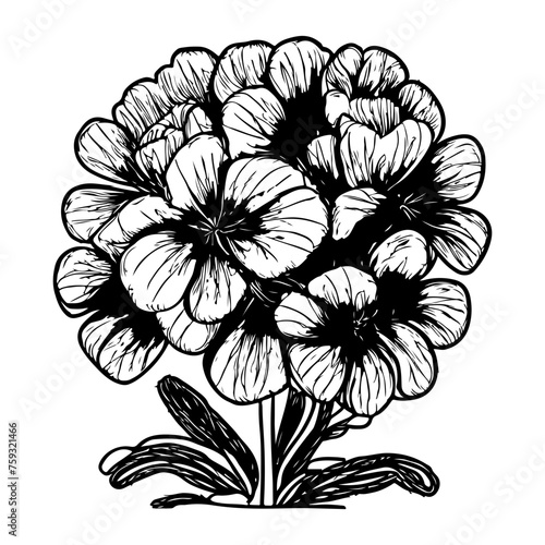 hand drawn flower