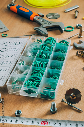 sealing rubbers and tools  photo