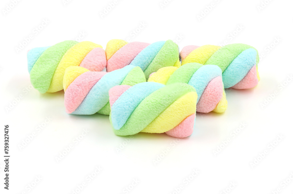 Marshmallows isolated on white background. Marshmallows isolated on white background.
