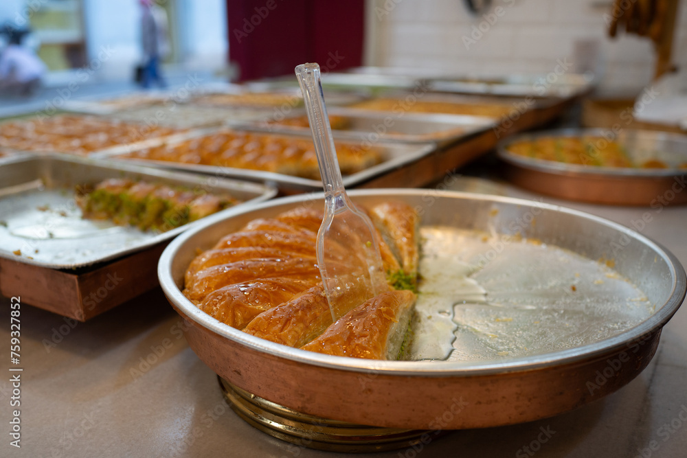 Delicious Baklava on a Tray Delicious Baklava on a Tray